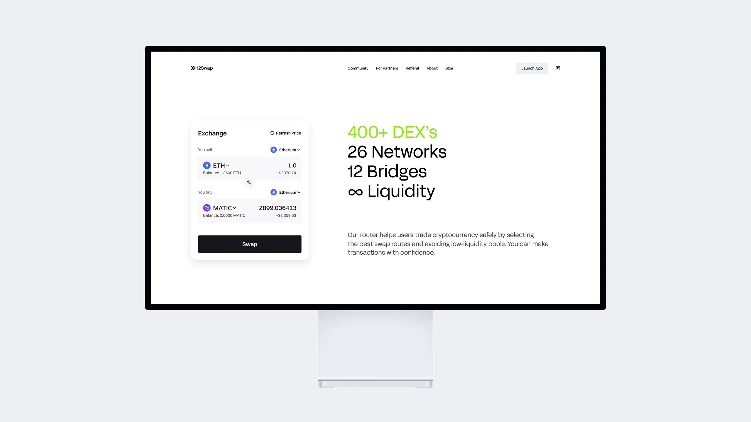 12swap, Marketing Website 3