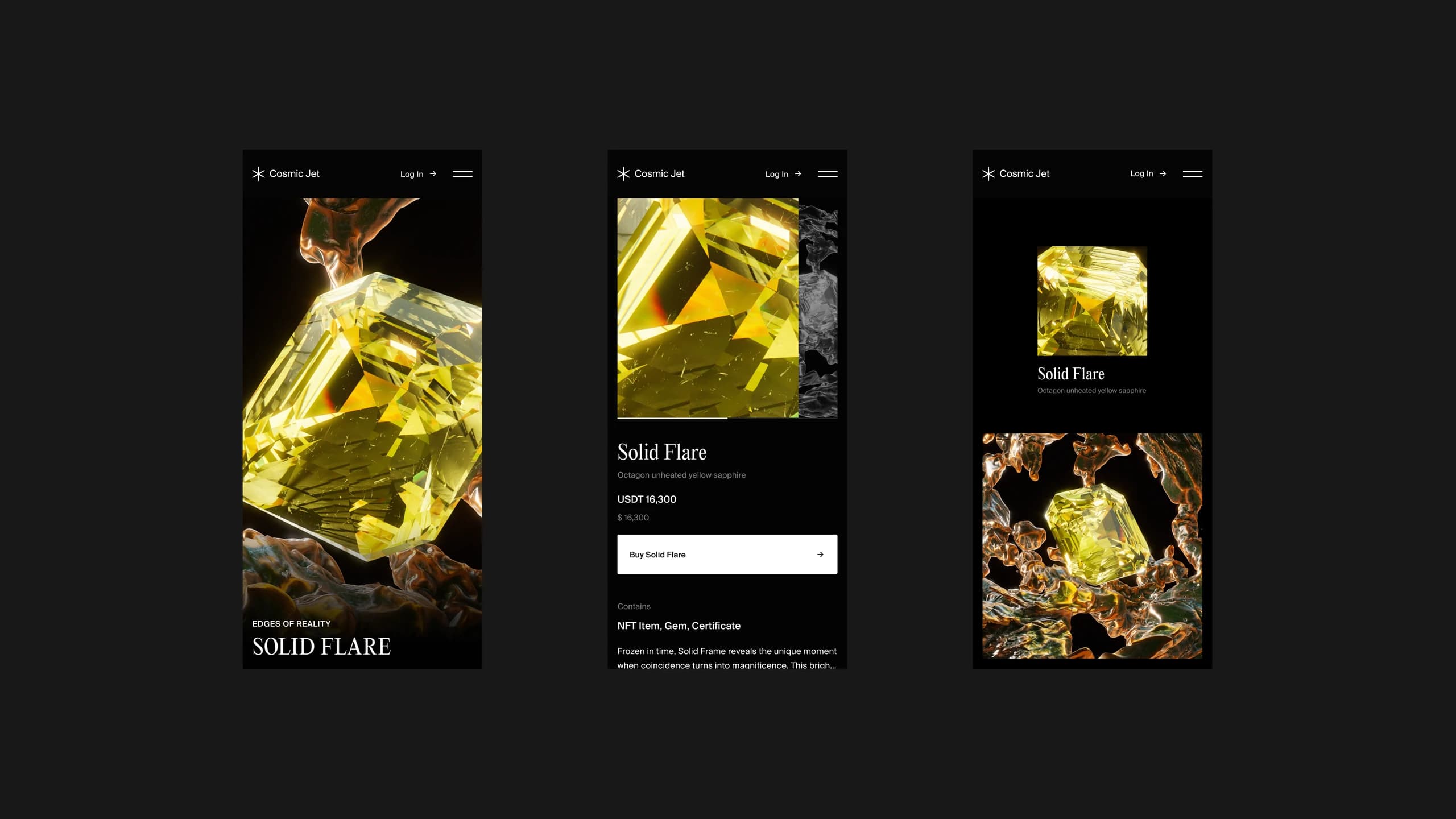 Cosmic Jet, Home & Gem Pages 1